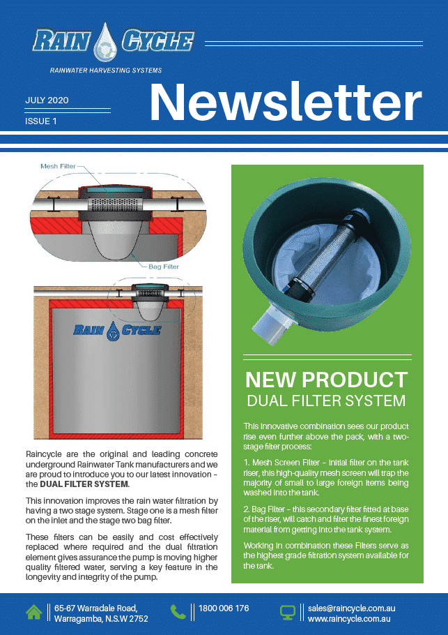 Raincycle- New Product Announcement Dual Filter System